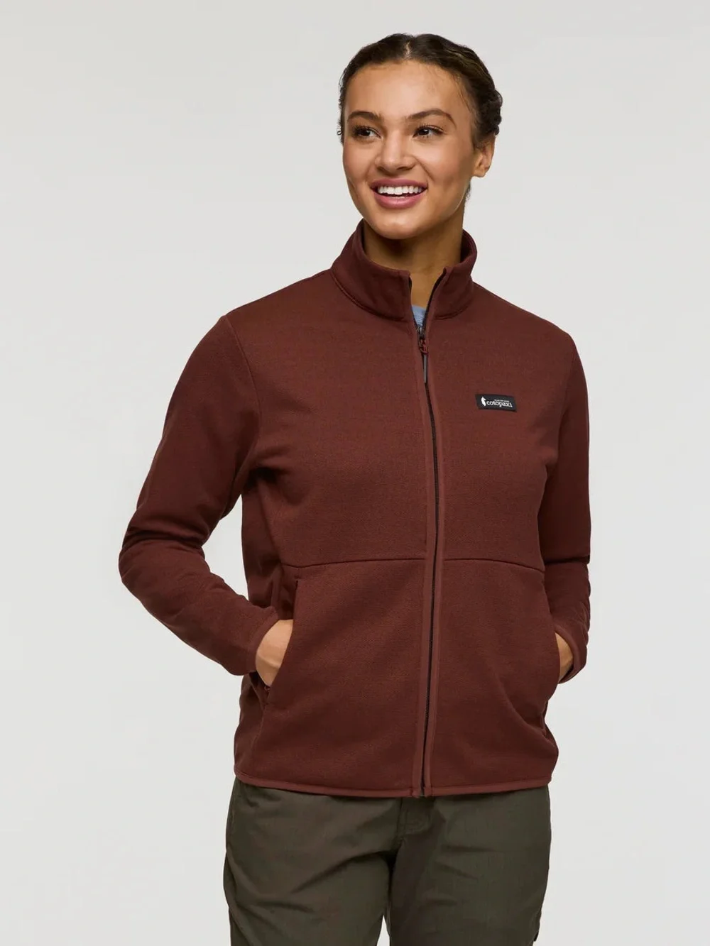 Cotopaxi Envo Fleece Full-Zip Jacket in Heather Chestnut - Picture 1 of 5